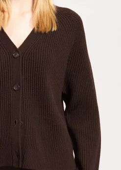 PATRICK ASSARAF Ribbed Merino Cardigan|Women Knitwear