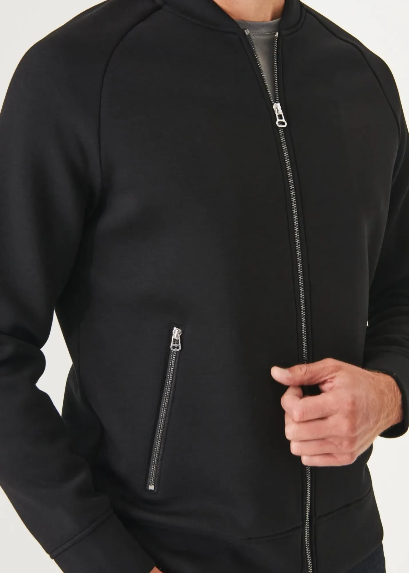 PATRICK ASSARAF Scuba Full-Zip Bomber|Men Outerwear