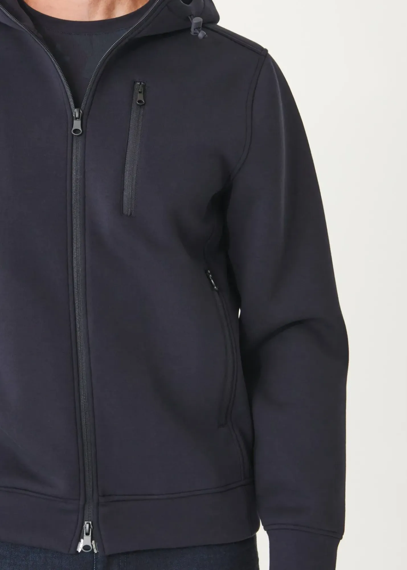 PATRICK ASSARAF Scuba Full-Zip Hoodie|Men Outerwear