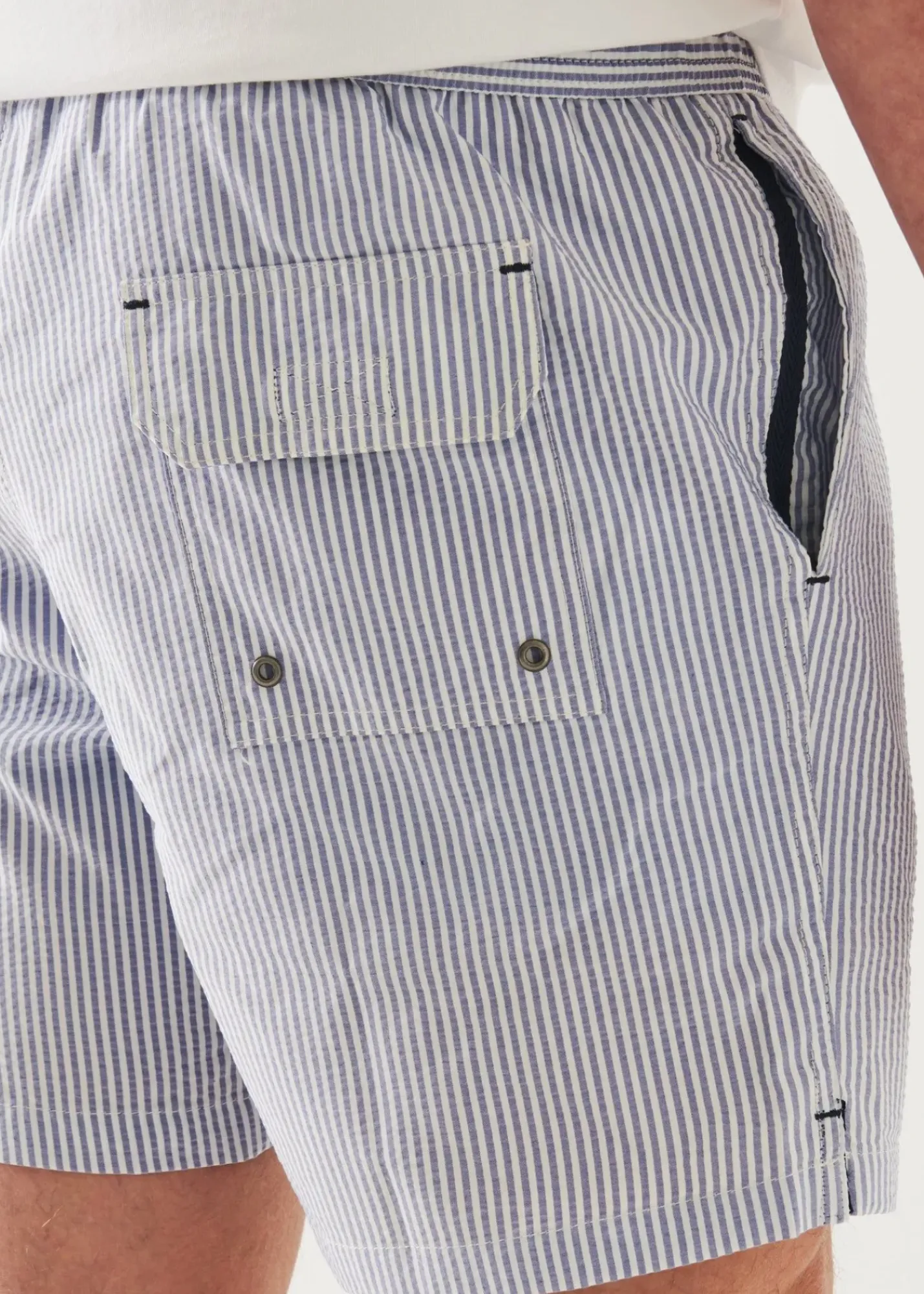 PATRICK ASSARAF Seersucker Swim Short|Men Bottoms
