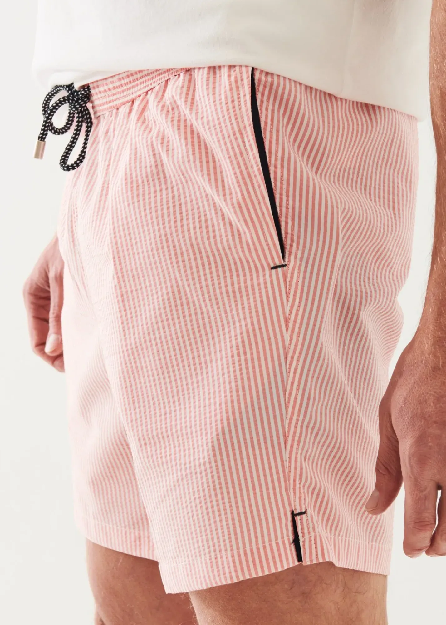 PATRICK ASSARAF Seersucker Swim Short|Men Bottoms