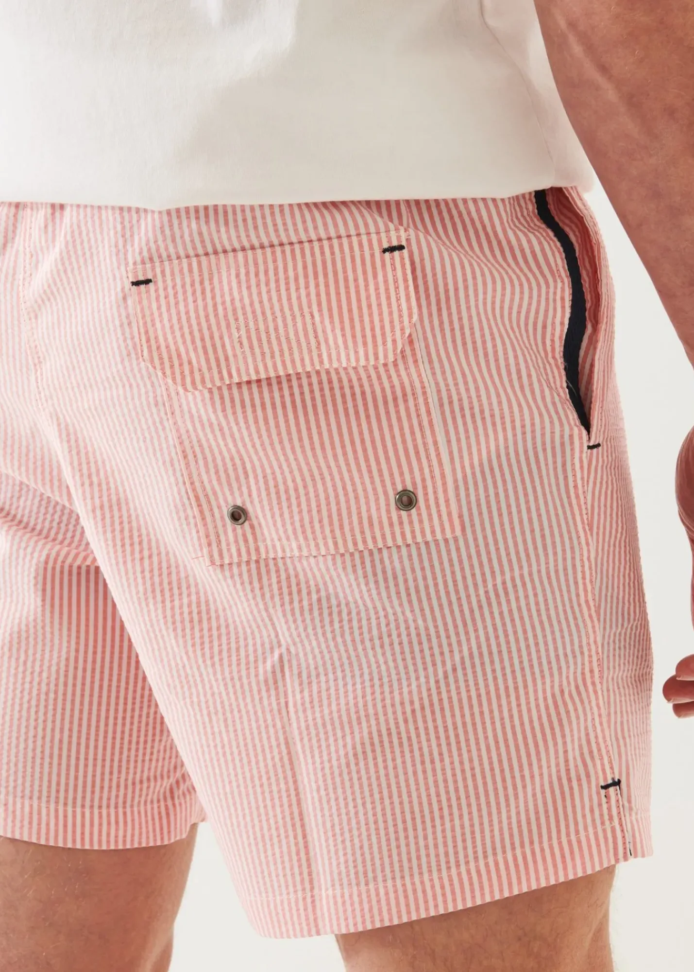 PATRICK ASSARAF Seersucker Swim Short|Men Bottoms