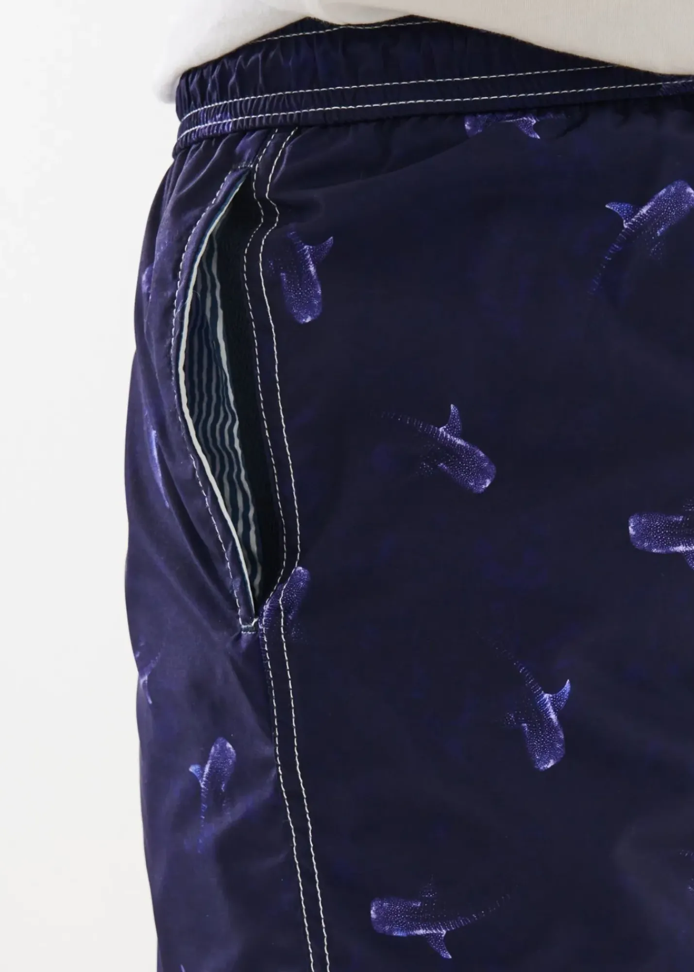 PATRICK ASSARAF Shark Print Swim Short|Men Bottoms