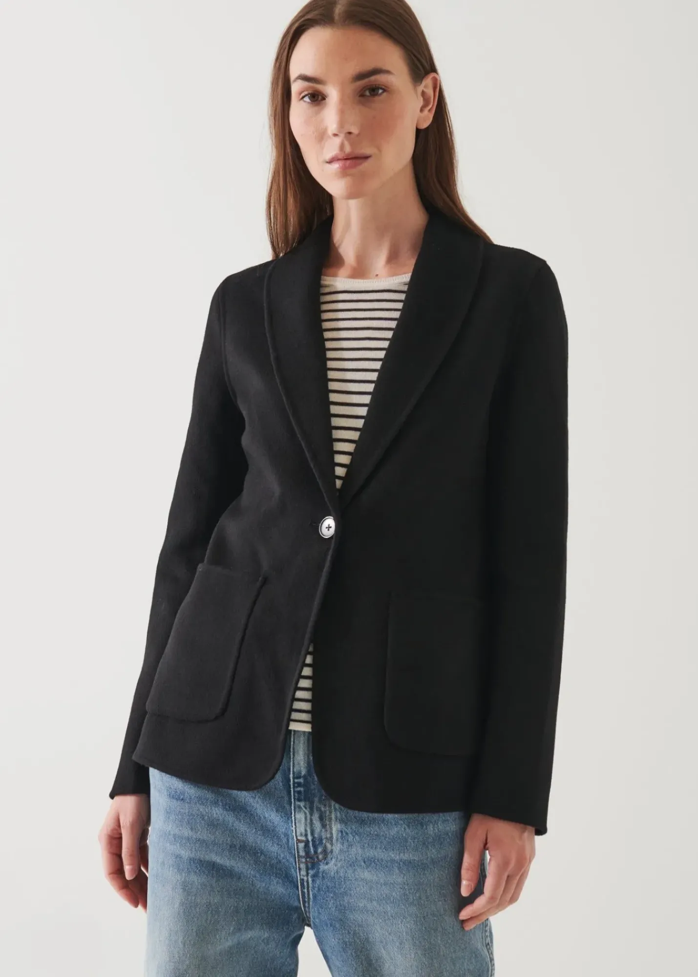 PATRICK ASSARAF Shawl Collar Cashmere Blazer|Women Outerwear