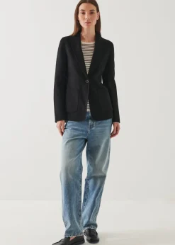 PATRICK ASSARAF Shawl Collar Cashmere Blazer|Women Outerwear