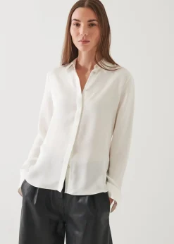 PATRICK ASSARAF Slim Silk Shirt|Women Shirts