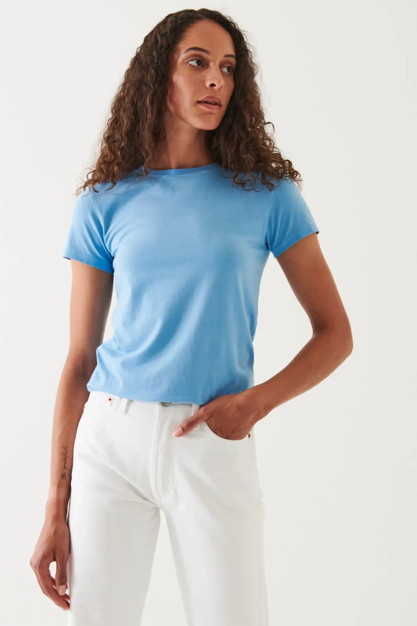 PATRICK ASSARAF Sublime Reactive Pima Cotton Stretch Slim T-Shirt|Women T-Shirts