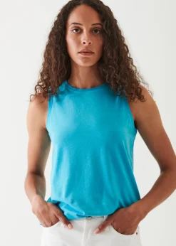 PATRICK ASSARAF Sublime Reactive Pima Cotton Stretch Boyfriend Tank|Women T-Shirts