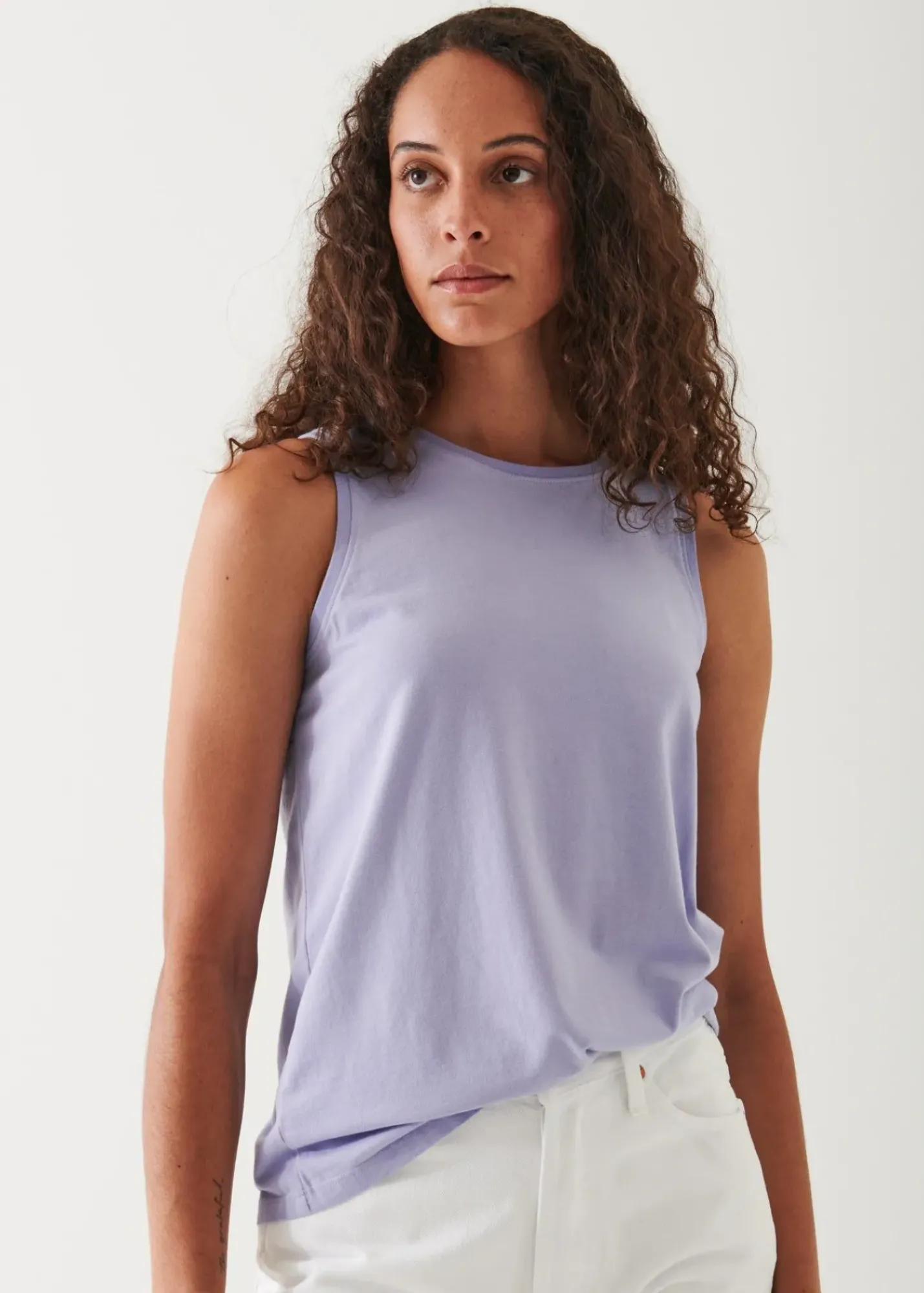 PATRICK ASSARAF Sublime Reactive Pima Cotton Stretch Boyfriend Tank|Women T-Shirts