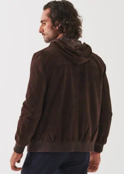 PATRICK ASSARAF Suede Full Zip Jacket|Men Outerwear