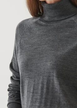 PATRICK ASSARAF Superfine Merino Boyfriend Turtleneck|Women Knitwear