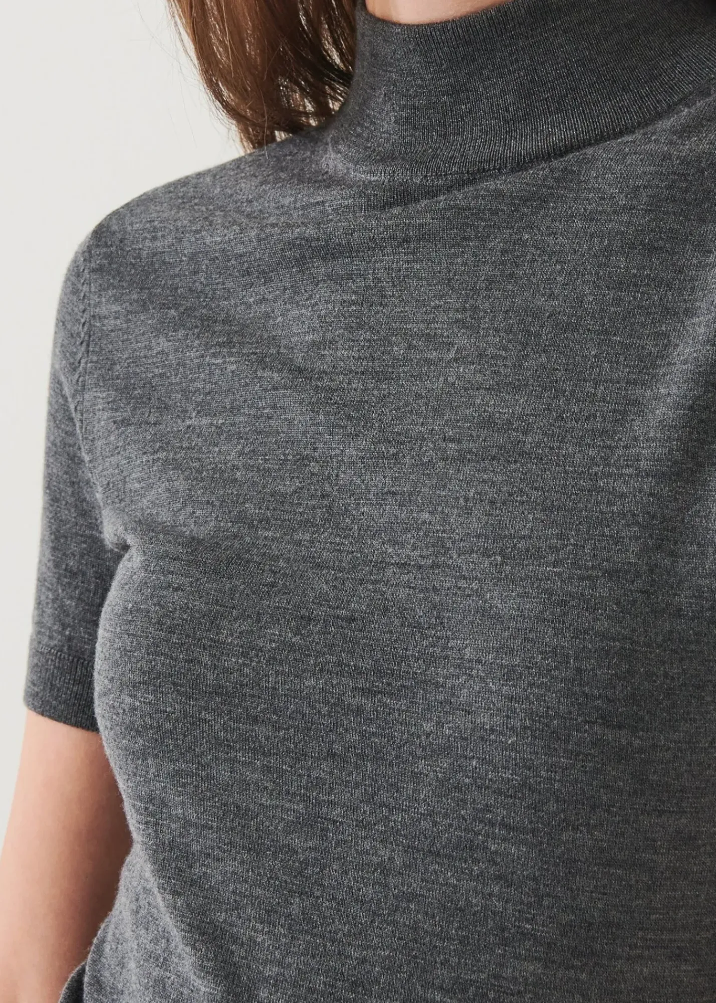 PATRICK ASSARAF Superfine Merino Mock Neck|Women Knitwear