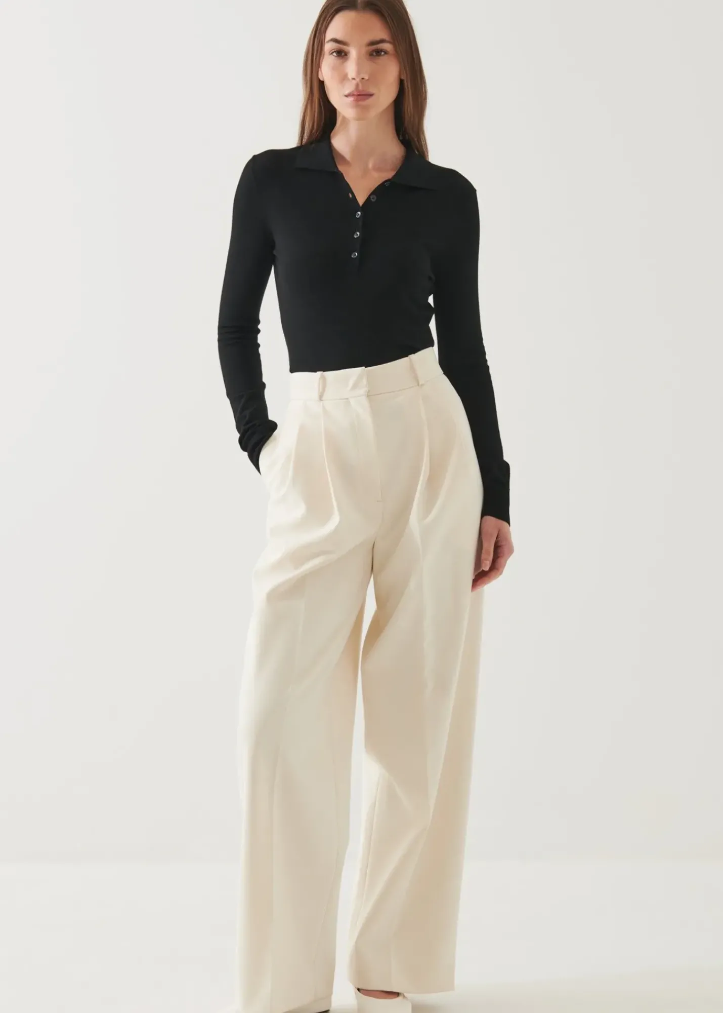 PATRICK ASSARAF Superfine Merino Polo|Women Polos