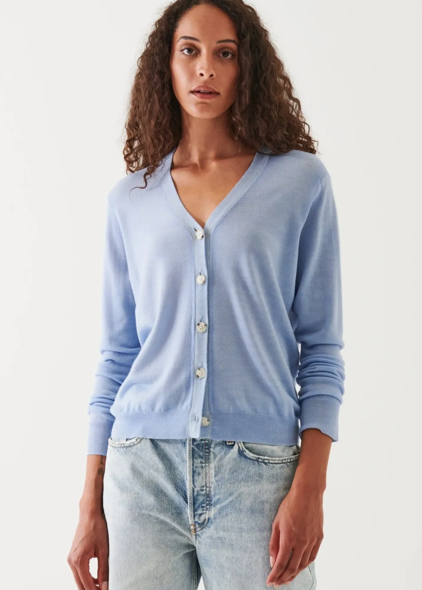 PATRICK ASSARAF Superfine Merino Sunfade Relaxed Cardigan|Women Knitwear