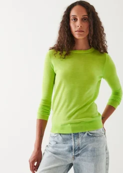 PATRICK ASSARAF Superfine Merino Sunfade Crewneck|Women Knitwear