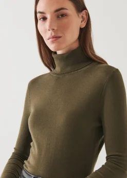 PATRICK ASSARAF Superfine Merino Turtleneck|Women Knitwear