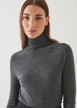 PATRICK ASSARAF Superfine Merino Turtleneck|Women Knitwear