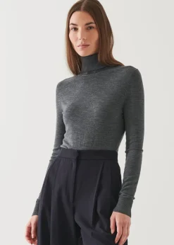 PATRICK ASSARAF Superfine Merino Turtleneck|Women Knitwear