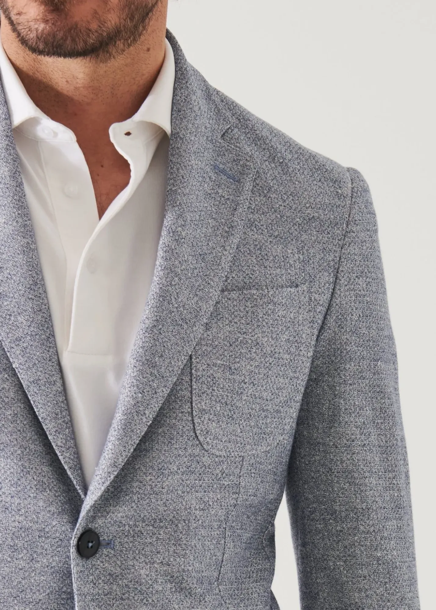 PATRICK ASSARAF Textured Cotton Linen Blend Blazer|Men Blazers