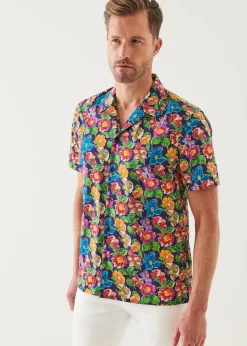PATRICK ASSARAF Tropical Camp Collar Shirt|Men Shirts
