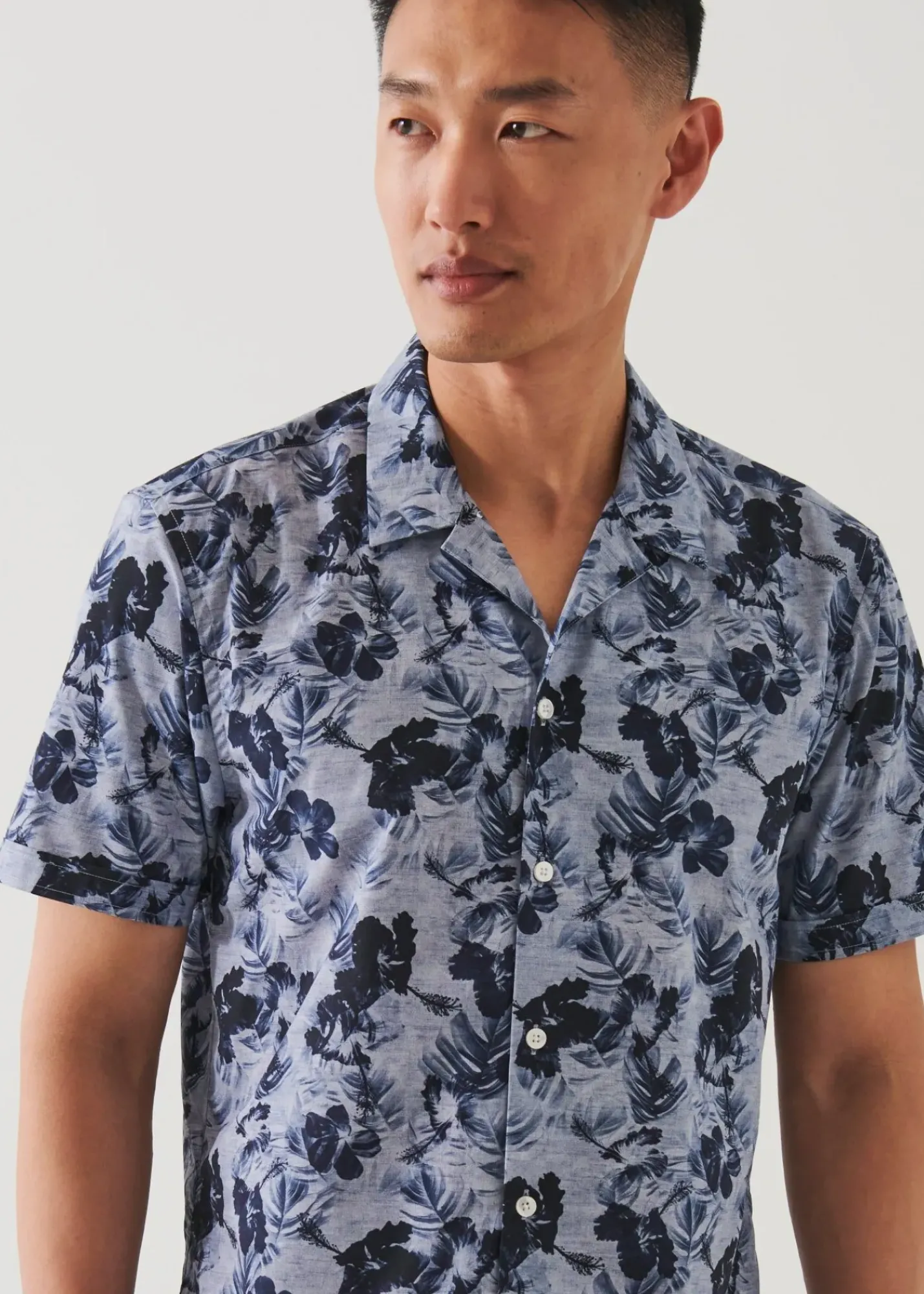 PATRICK ASSARAF Tropical Floral Print Camp Collar Shirt|Men Shirts