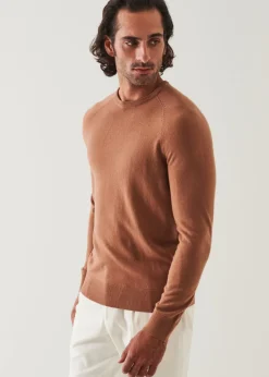 PATRICK ASSARAF Wool Cashmere Raglan Crewneck|Men Knitwear