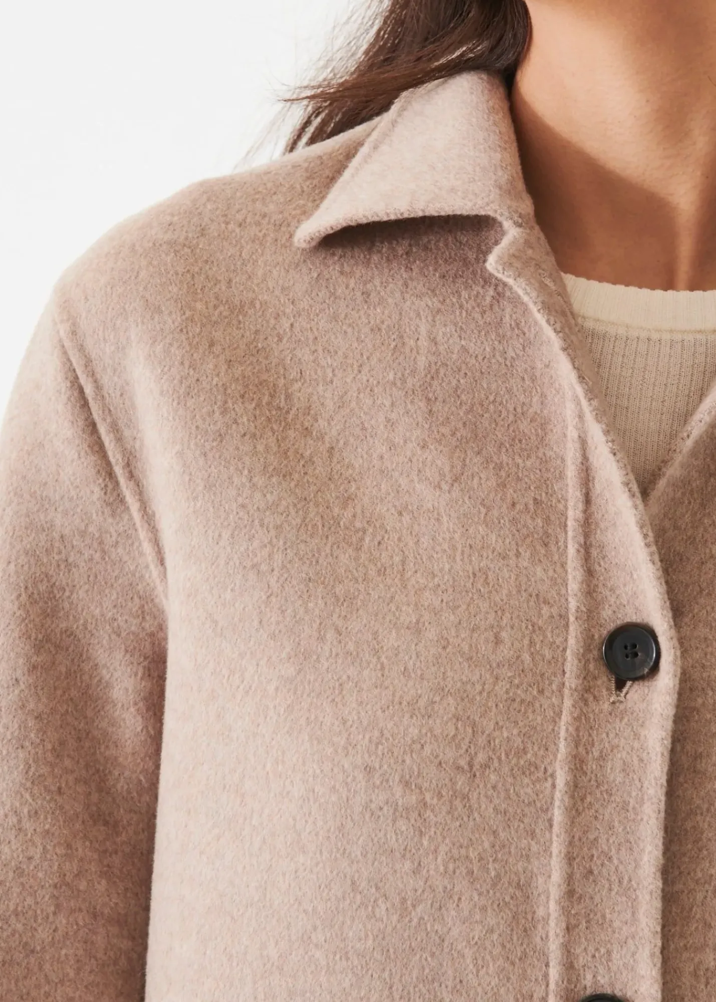PATRICK ASSARAF Wool Cashmere Shirt Jacket|Women Outerwear