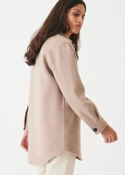 PATRICK ASSARAF Wool Cashmere Shirt Jacket|Women Outerwear
