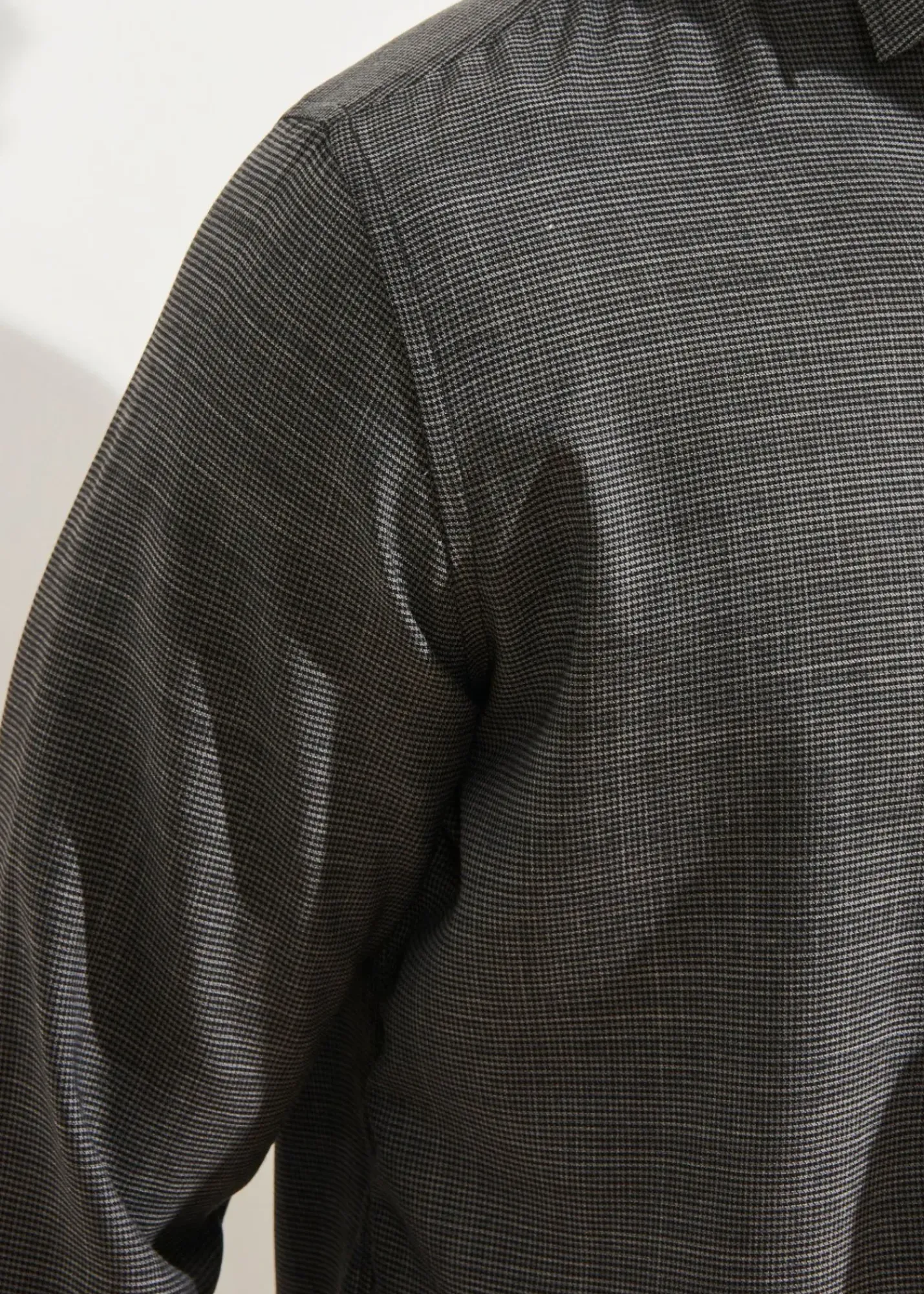 PATRICK ASSARAF Wool Houndstooth Shirt|Men Shirts