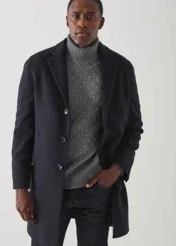 PATRICK ASSARAF Wool Overcoat|Men Outerwear