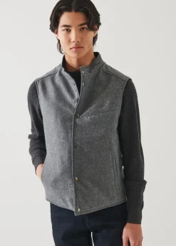 PATRICK ASSARAF Wool Reversible Vest|Men Outerwear