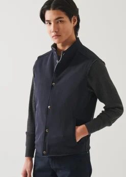 PATRICK ASSARAF Wool Reversible Vest|Men Outerwear