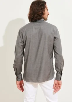 PATRICK ASSARAF Wool Shirt|Men Shirts