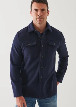 PATRICK ASSARAF Wool Shirt Jacket|Men Shirt Jackets