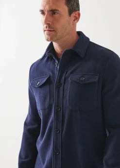 PATRICK ASSARAF Wool Shirt Jacket|Men Outerwear