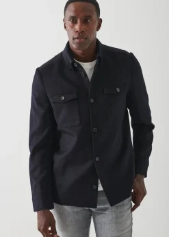 PATRICK ASSARAF Wool-Cashmere Shirt Jacket|Men Outerwear